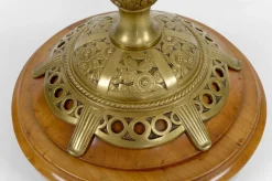 Jugendstil Stehlampe aus Kirschholz von Paul Follot, Frankreich, 1920er