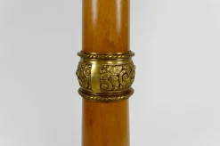 Jugendstil Stehlampe aus Kirschholz von Paul Follot, Frankreich, 1920er
