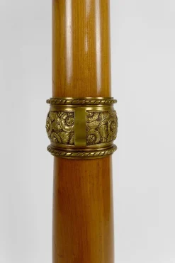 Jugendstil Stehlampe aus Kirschholz von Paul Follot, Frankreich, 1920er