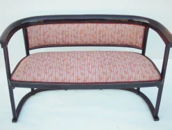 Jugendstil Stühle und Sofa von Josef Hoffmann für Thonet, 3er Set