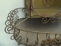 Jugendstil Vitrine aus Schmiedeeisen, 1890er