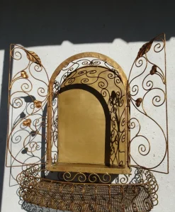 Jugendstil Vitrine aus Schmiedeeisen, 1890er