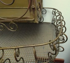 Jugendstil Vitrine aus Schmiedeeisen, 1890er