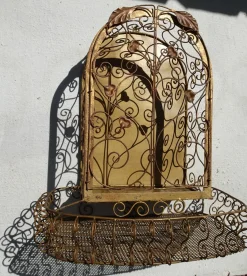 Jugendstil Vitrine aus Schmiedeeisen, 1890er