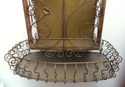 Jugendstil Vitrine aus Schmiedeeisen, 1890er