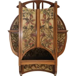 Jugendstil Wandschrank, 1890er
