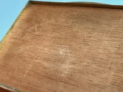 Jugendstil Zigarettenschachtel aus Messing & Holz von Erhard & Söhne, 1920er