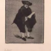 Jules Edmond Cuisinier, The Scholar, 1877, Radierung