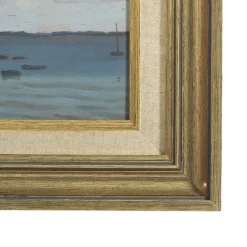 Jules Louis Moreteau, Flussblick, Ölgemälde