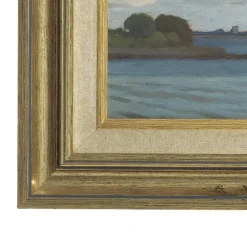 Jules Louis Moreteau, Flussblick, Ölgemälde