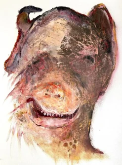 Juliane Hundertmark, Lost Face, 2026, Öl auf Papier
