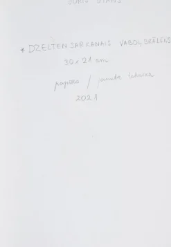 Juris Utans, Gelb-Roter Käfer Vetter, 2021, Mischtechnik und Papier