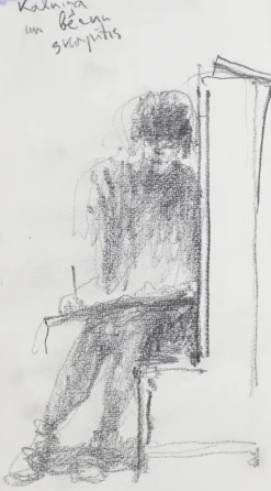 Juris Utans, Kalnina, 2019, Bleistift und Papier