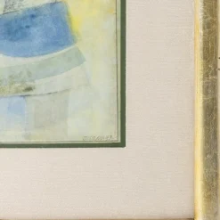 Justino Alves, Composition, 1973, Mixed Media auf Papier