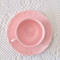 Kaffeeservice aus Steingut von Salins-Les-Bains, 1930er, 15 Set