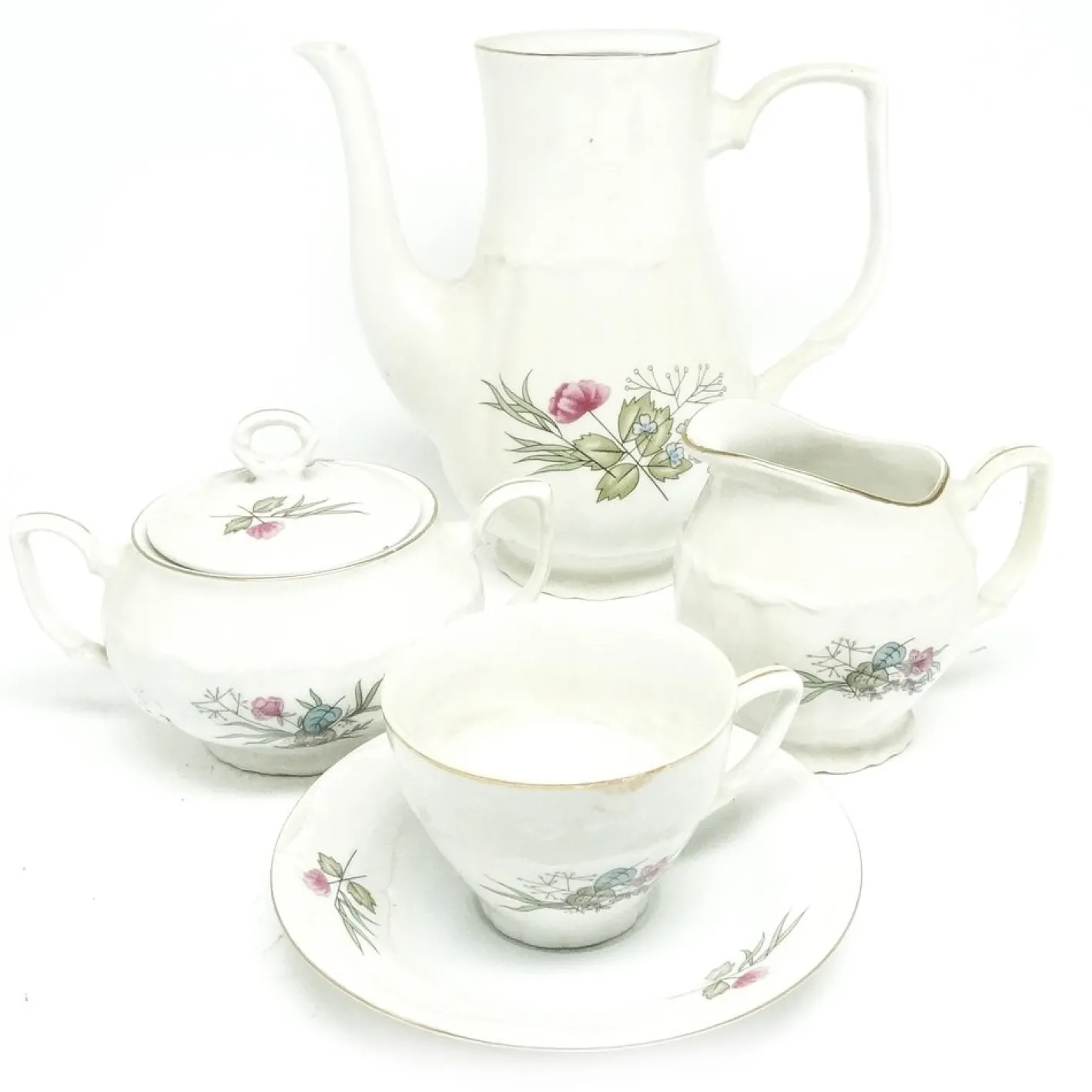 Kaffeeservice von Porcelain Factory Bogucice, Polen, 1960er, 15er Set