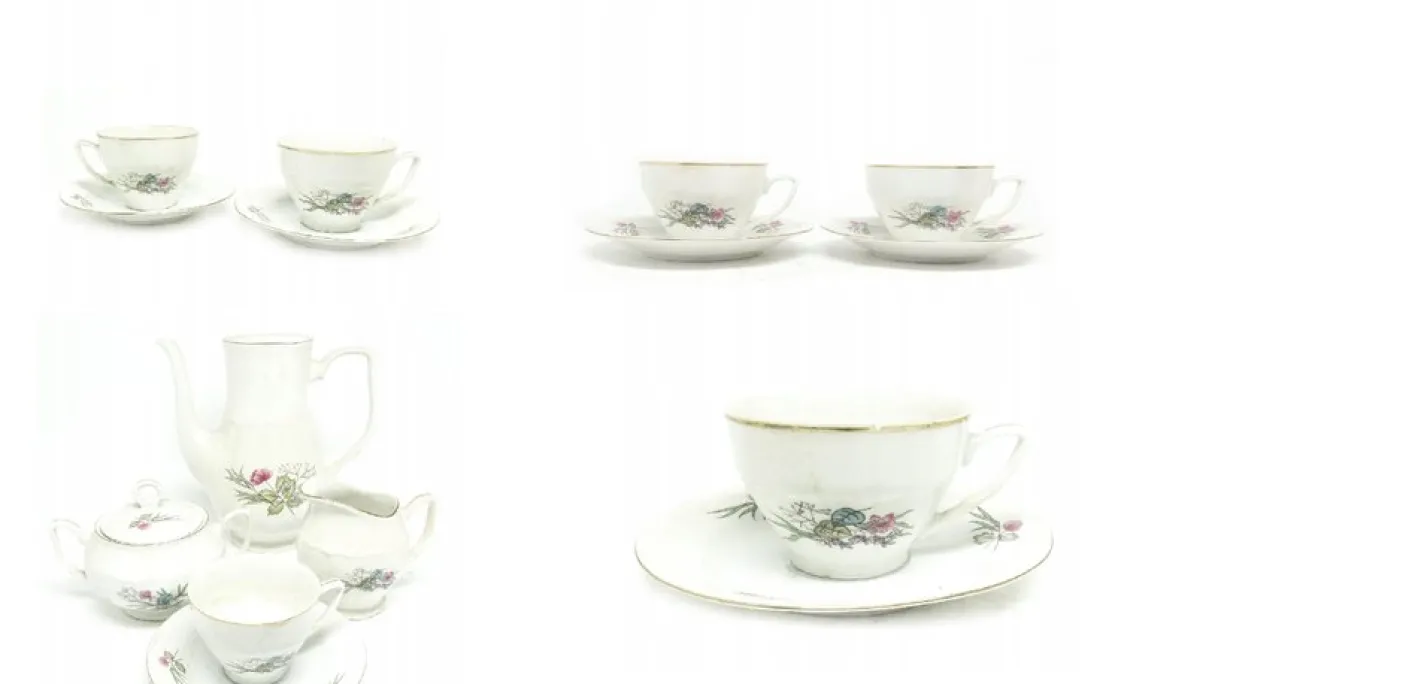 Kaffeeservice von Porcelain Factory Bogucice, Polen, 1960er, 15er Set