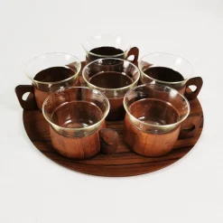 Kaffee- und Teeservice aus Teak von Schott & Gen, Mainz, Deutschland, 1970er, 13 Set