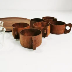 Kaffee- und Teeservice aus Teak von Schott & Gen, Mainz, Deutschland, 1970er, 13 Set