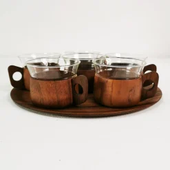 Kaffee- und Teeservice aus Teak von Schott & Gen, Mainz, Deutschland, 1970er, 13 Set