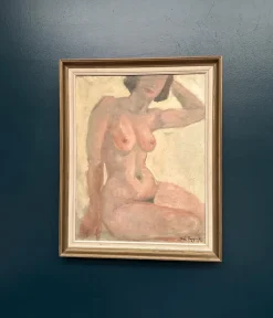 Kai Flygare, Nude Model Study, 1959, Öl auf Leinwand, gerahmt