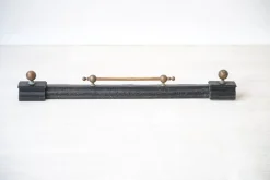 Kamin aus Gusseisen & Messing, 1920er