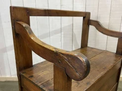 Kaminbank aus Tannenholz, 19. Jh.