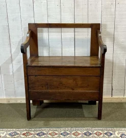 Kaminbank aus Tannenholz, 19. Jh.