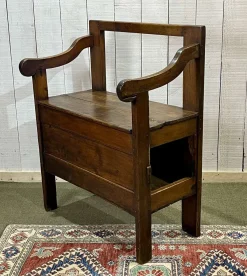 Kaminbank aus Tannenholz, 19. Jh.