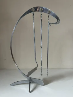 Kaminbesteck von Jean Paul Création, 1970er, 4er Set