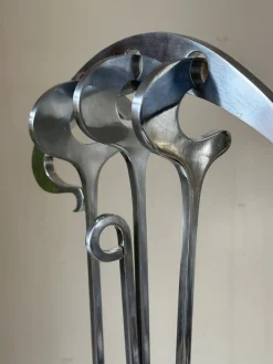 Kaminbesteck von Jean Paul Création, 1970er, 4er Set