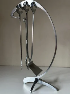 Kaminbesteck von Jean Paul Création, 1970er, 4er Set