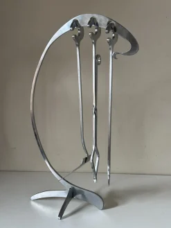 Kaminbesteck von Jean Paul Création, 1970er, 4er Set