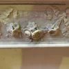 Kamin im Louis XVI Stil aus weißem Carrara Marmor, 1800er