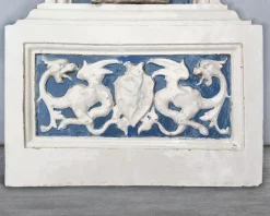 Kamin in Blau & Weiß, 19. Jh., 1885