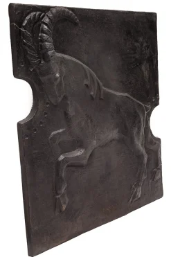 Kaminplatte aus Gusseisen, 1950er