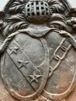 Kaminschild aus Gusseisen von a Castle in Anjou, 1700