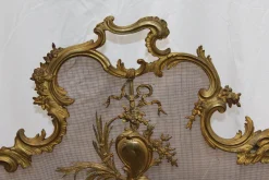 Kaminschutzgitter aus Bronze im Barock-Stil, 1894