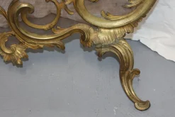 Kaminschutzgitter aus Bronze im Barock-Stil, 1894