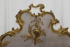 Kaminschutzgitter aus Bronze im Barock-Stil, 1894