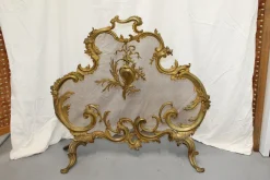 Kaminschutzgitter aus Bronze im Barock-Stil, 1894