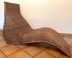 Karlskrona Wicker Chaiselongue von Carl Öjerstam für Ikea, 1990er