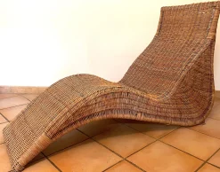 Karlskrona Wicker Chaiselongue von Carl Öjerstam für Ikea, 1990er