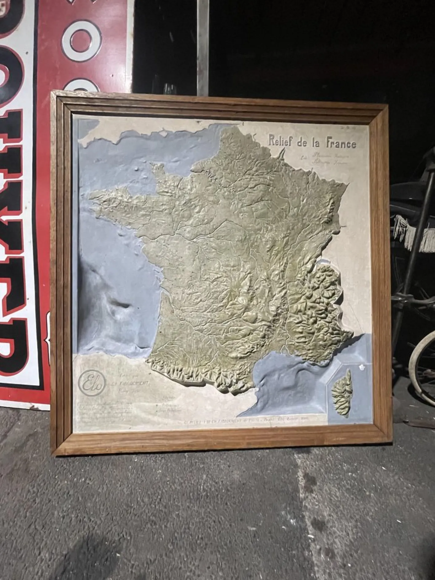 Karte von Frankreich, 1934