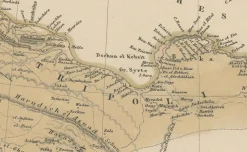 Karte von Mittelmeer, Schwarzem Meer und Osmanischem Reich, 1853