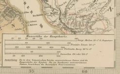 Karte von Mittelmeer, Schwarzem Meer und Osmanischem Reich, 1853