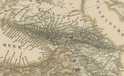 Karte von Mittelmeer, Schwarzem Meer und Osmanischem Reich, 1853