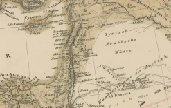 Karte von Mittelmeer, Schwarzem Meer und Osmanischem Reich, 1853