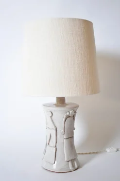 Kasaï Avignon Off White Ceramic Lamp from Barracuda Interiors