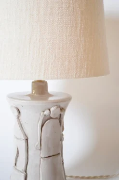 Kasaï Avignon Off White Ceramic Lamp from Barracuda Interiors